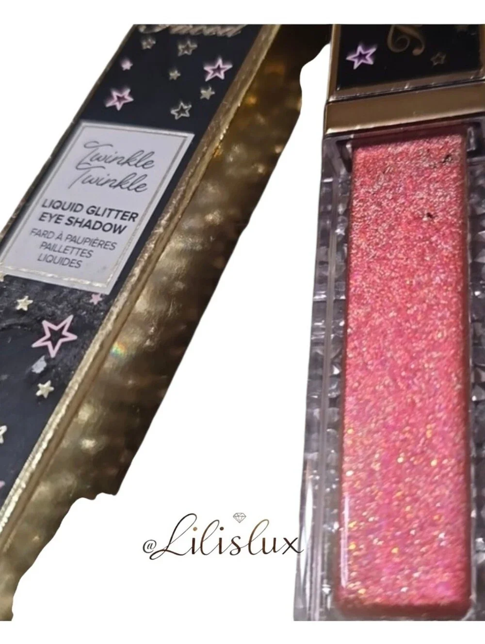 Too Faced Twinkle Twinkle Liquid Glitter Eyeshadow NIB Discontinued Candied Rose